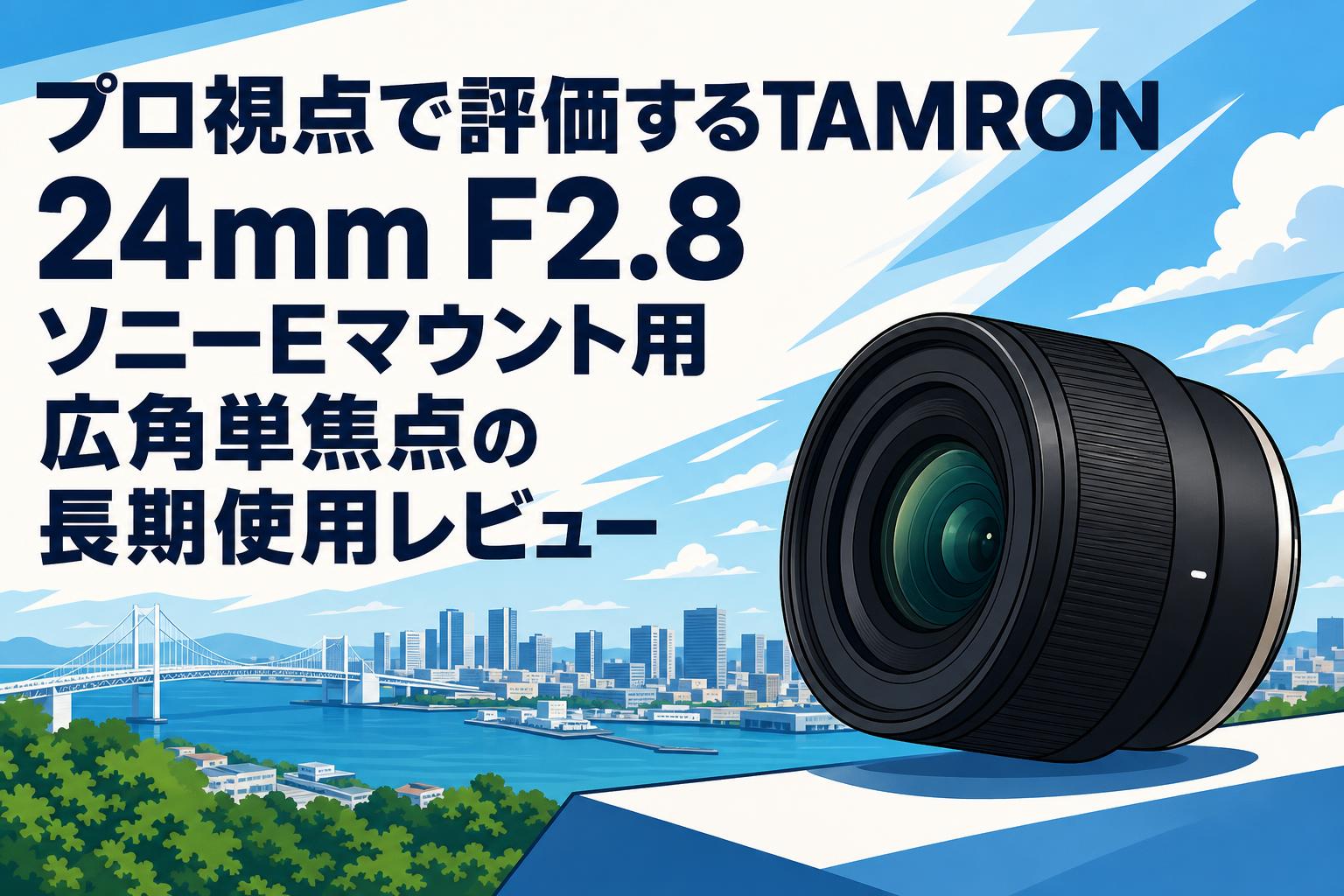 プロ視点で評価するTAMRON 24mm F2.8 ソニーEマウント用広角単焦点の