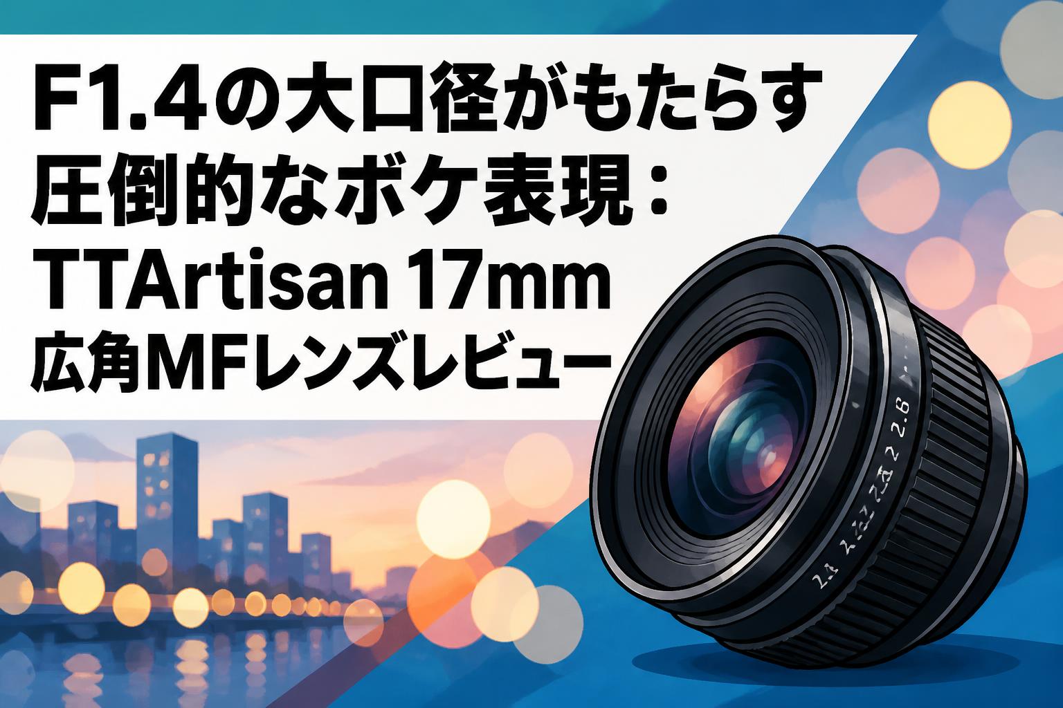 F1.4の大口径がもたらす圧倒的なボケ表現：TTArtisan 17mm 広角MF