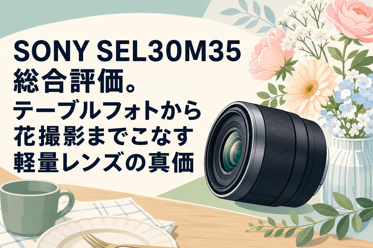 SONY SEL30M35 総合評価。テーブルフォトから花撮影までこなす軽量