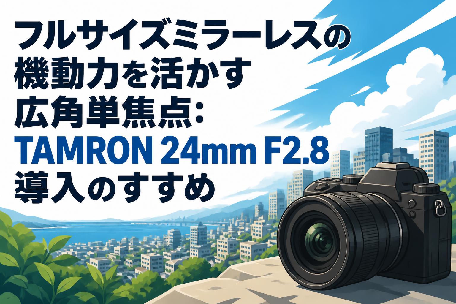 TAMRON 24mm f2.5 m42マウント フルサイズミラーレスの機動力を活かす広角単焦点：TAMRON 24mm F2.8