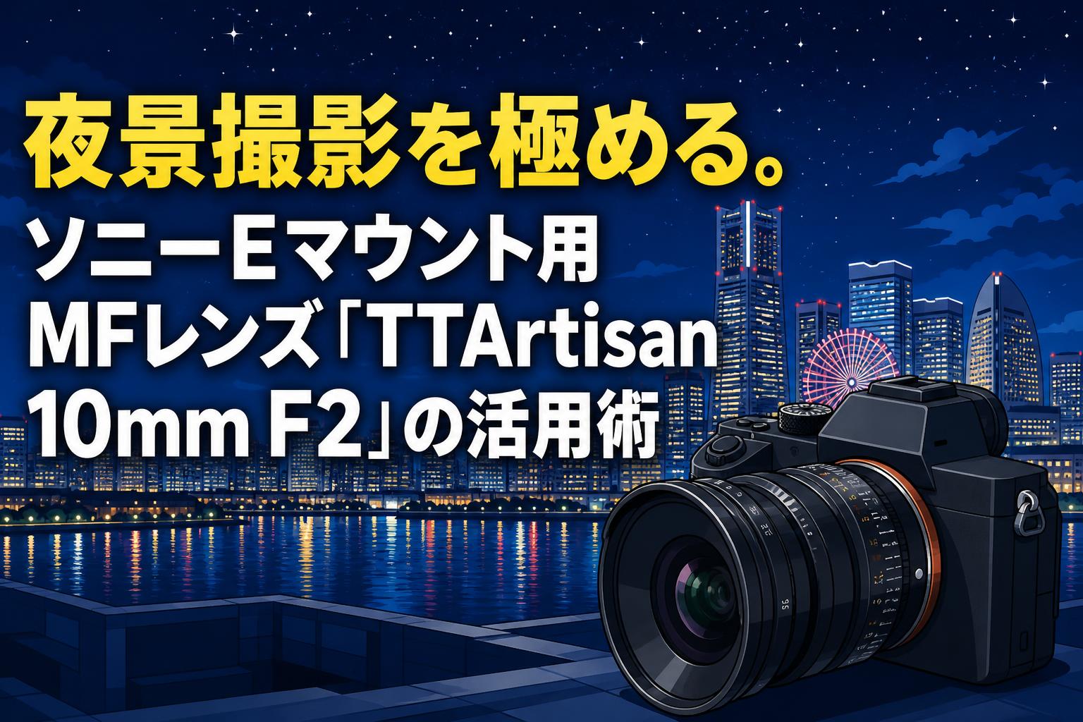 夜景撮影を極める。ソニーEマウント用MFレンズ「TTArtisan 10mm F2」の