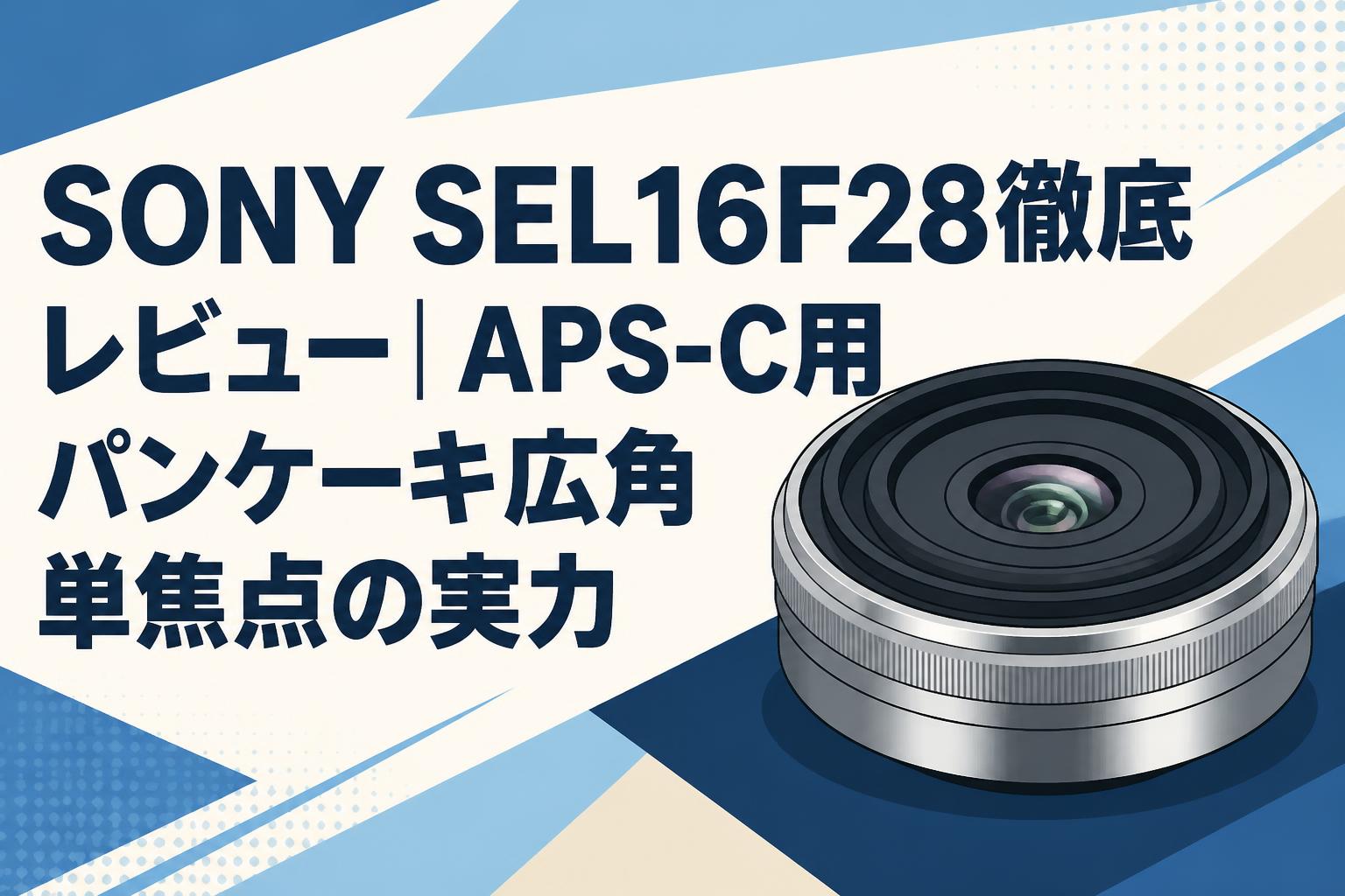 Sony SEL16F28＋VCL-ECU1 超広角セット 動作OK SONY SEL16F28徹底レビュー｜APS-C用パンケーキ広角単焦点の実力