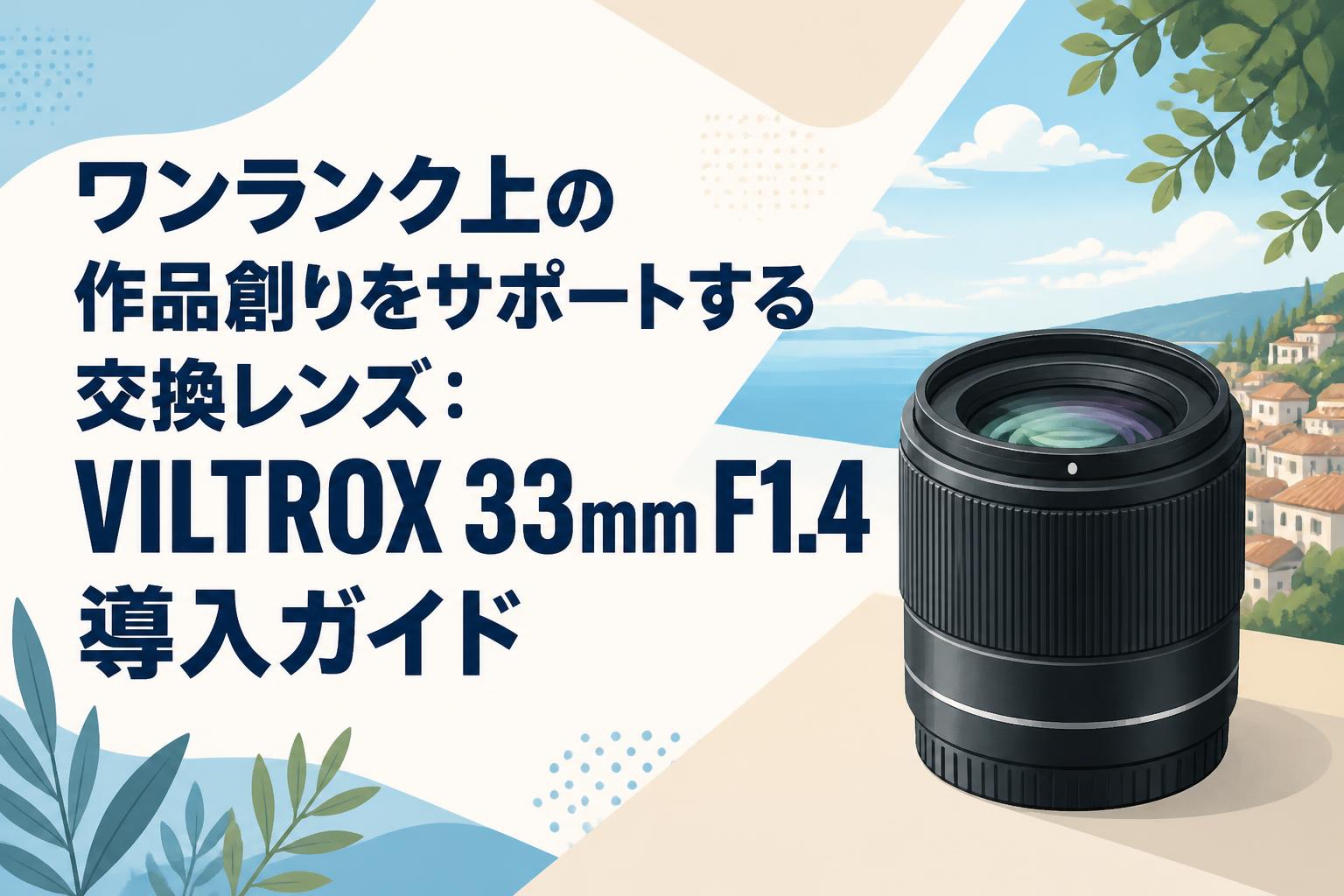 VILTROX 33mm f1.4 Xマウント (35mm換算:50mm) ワンランク上の作品創りをサポートする交換レンズ：VILTROX 33mm F1.4