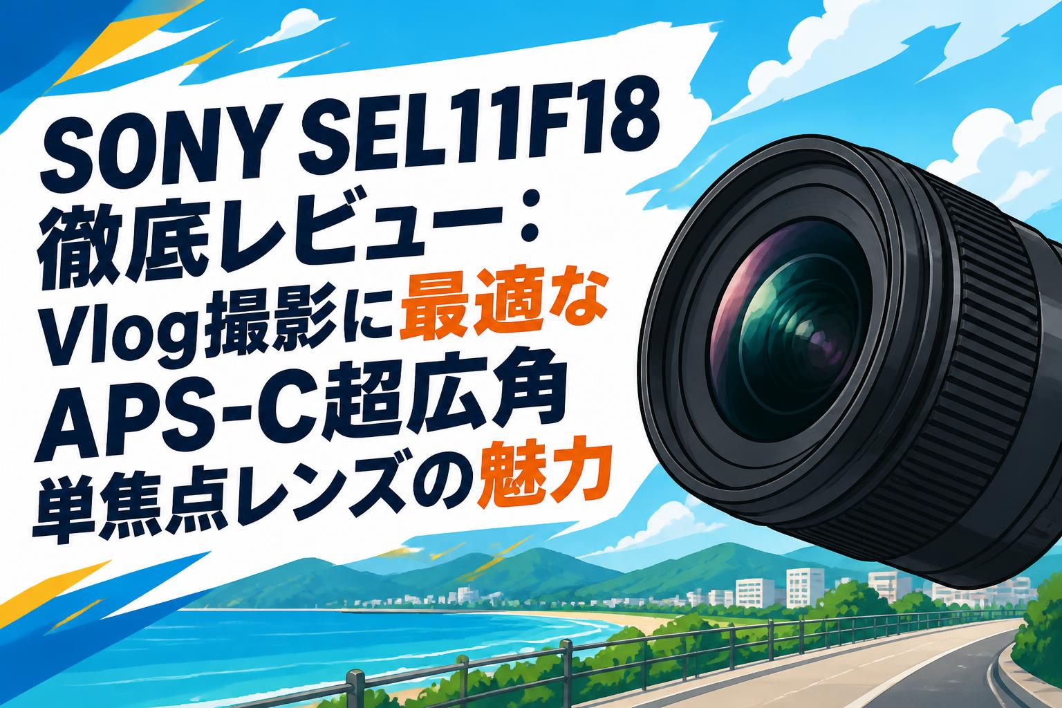 SONY SEL11F18徹底レビュー：Vlog撮影に最適なAPS-C超広角単焦点レンズ