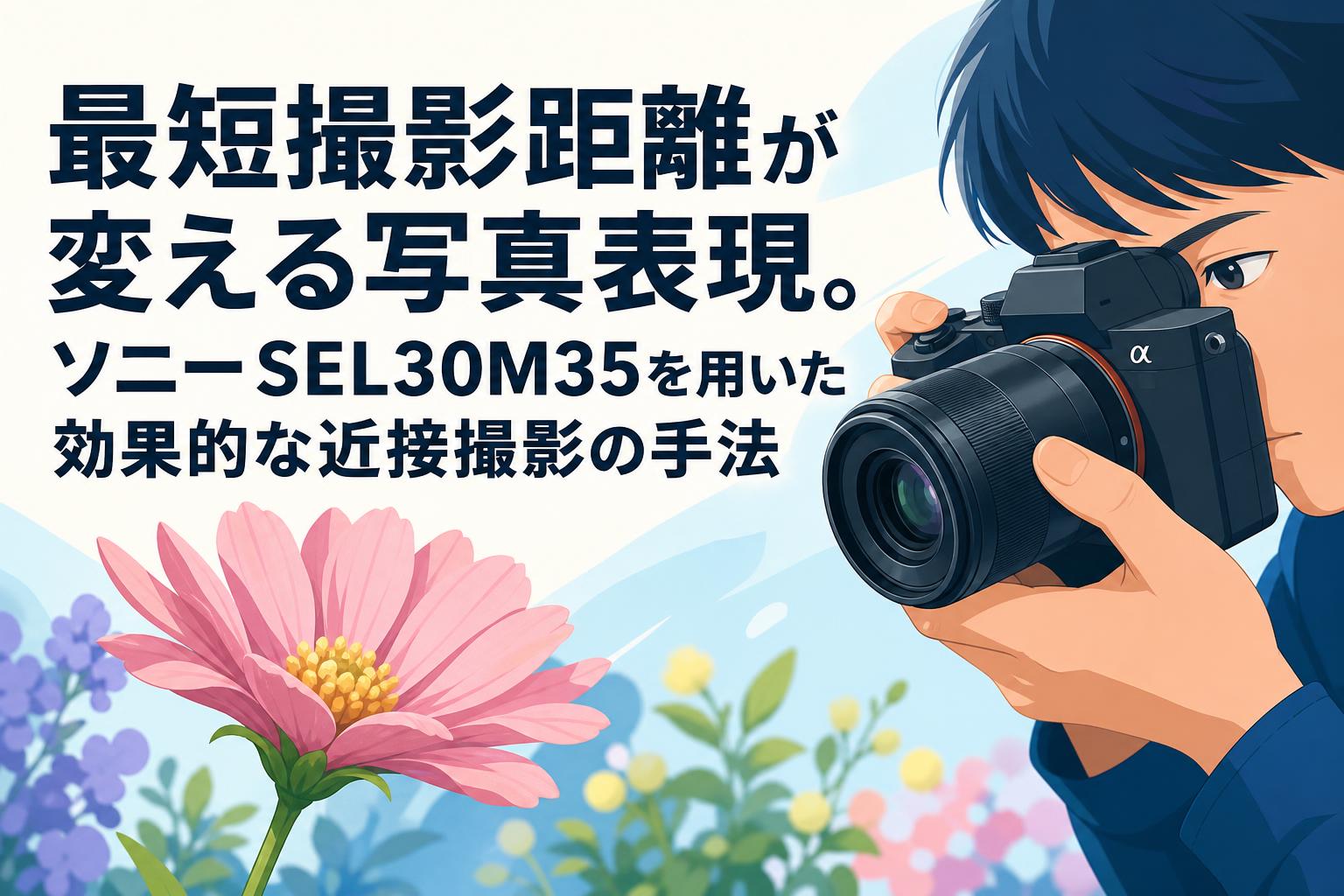 最短撮影距離が変える写真表現。ソニーSEL30M35を用いた効果的な近接