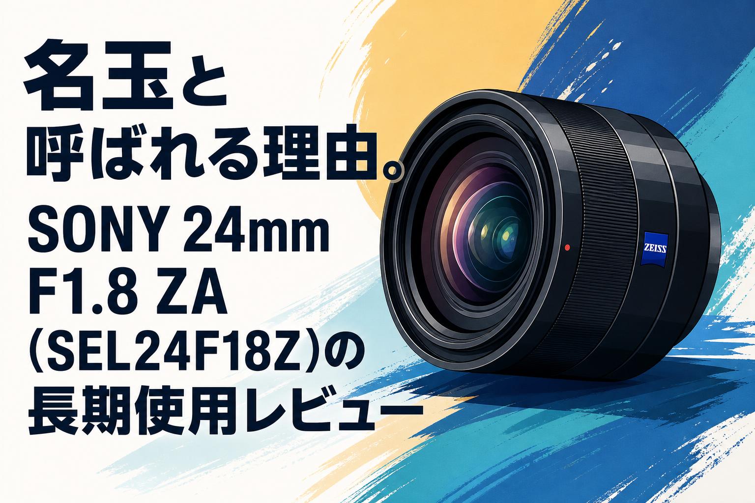 【美品】ソニー SONY SEL24F18Z 広角単焦点レンズ 名玉と呼ばれる理由。SONY 24mm F1.8 ZA（SEL24F18Z）の長期使用