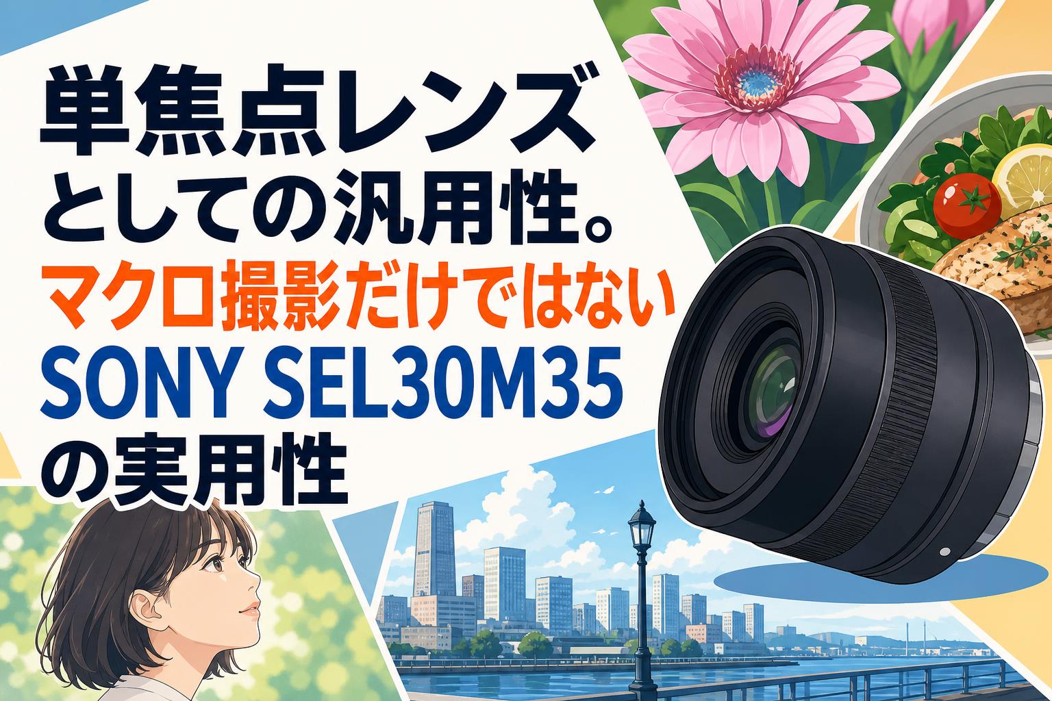 SONY SEL30M35 単焦点レンズ 単焦点レンズとしての汎用性。マクロ撮影だけではないSONY SEL30M35の