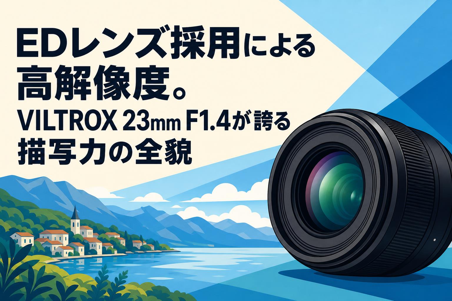 EDレンズ採用による高解像度。VILTROX 23mm F1.4が誇る描写力の全貌