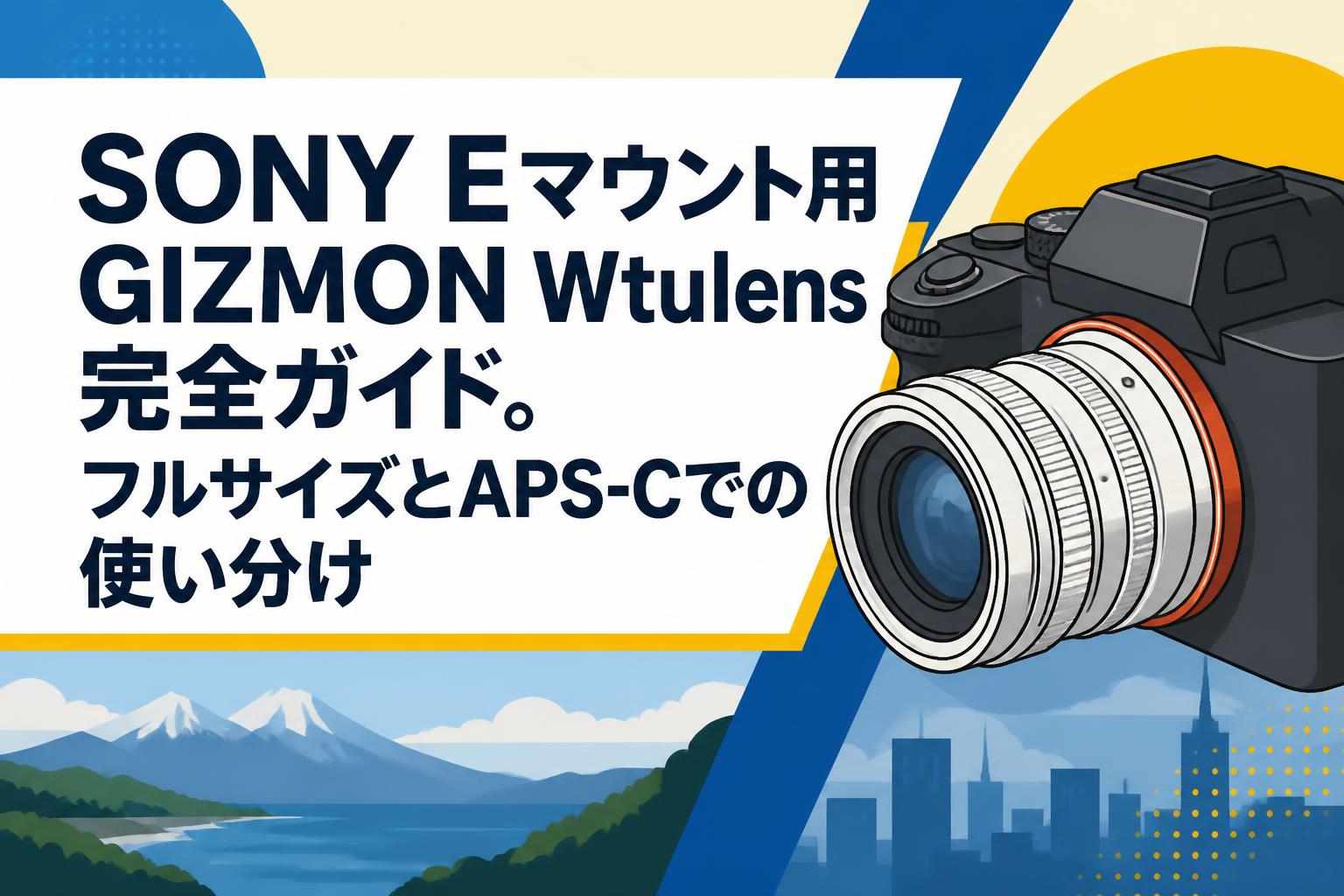 SONY Eマウント用GIZMON Wtulens完全ガイド。フルサイズとAPS-Cでの