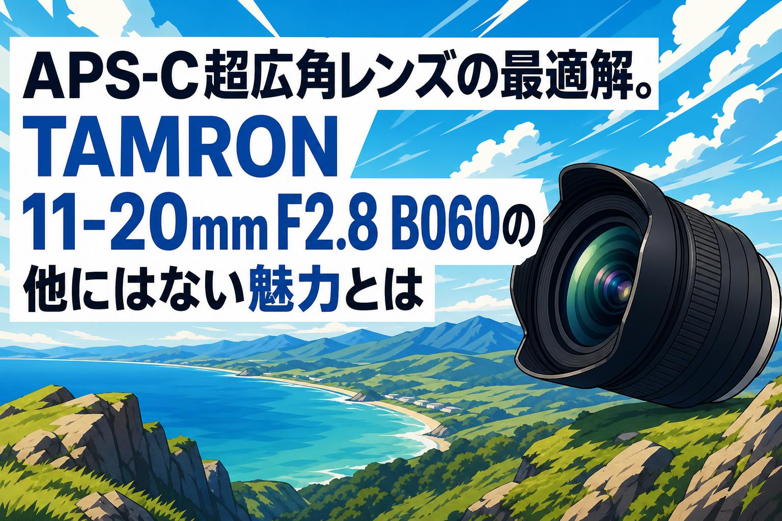 APS-C超広角レンズの最適解。TAMRON 11-20mm F2.8 B060の他にはない