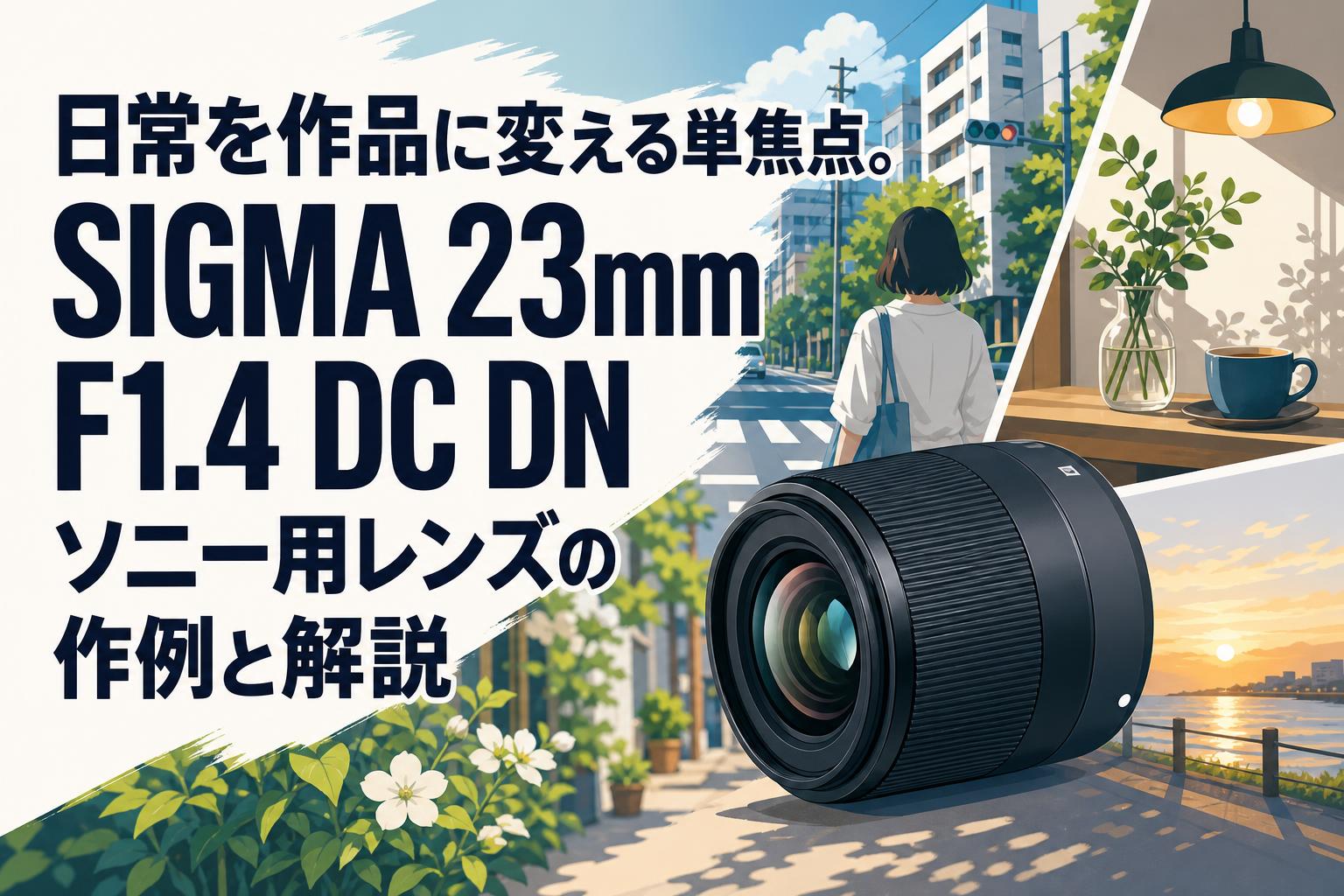 日常を作品に変える単焦点。SIGMA 23mm F1.4 DC DN ソニー用レンズの