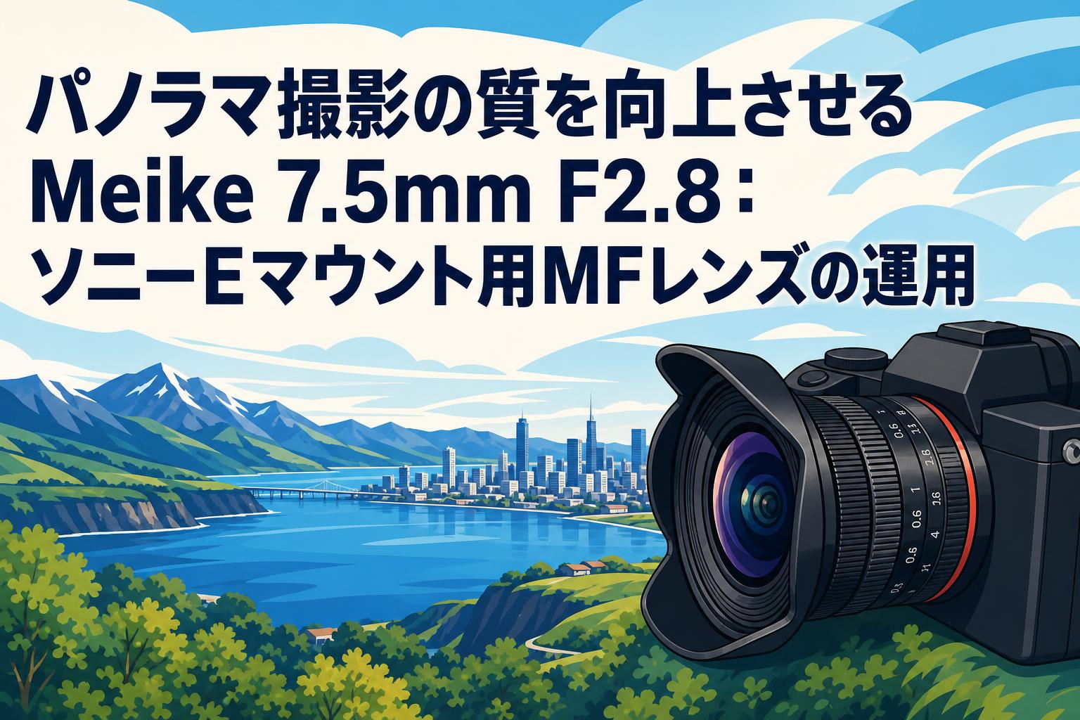 パノラマ撮影の質を向上させるMeike 7.5mm F2.8：ソニーEマウント用MF