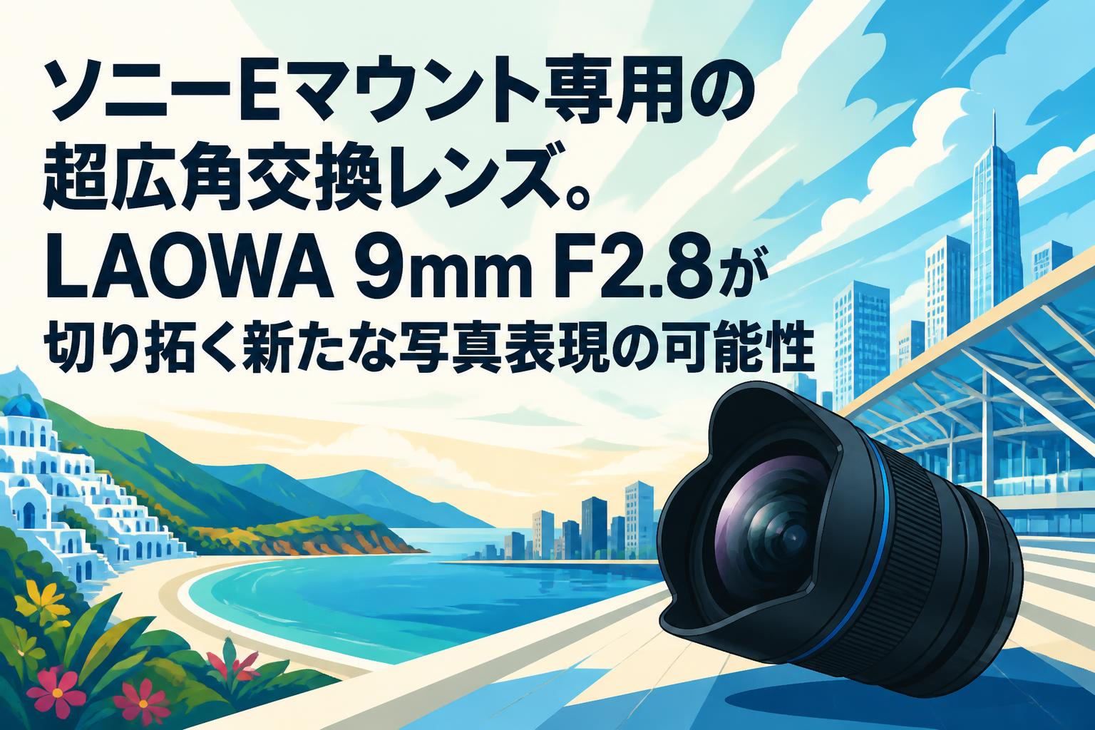 Laowa C-Dreamer 9mm F2.8 レンズ SONY eマウント用 ソニーEマウント専用の超広角交換レンズ。LAOWA 9mm F2.8が切り拓く