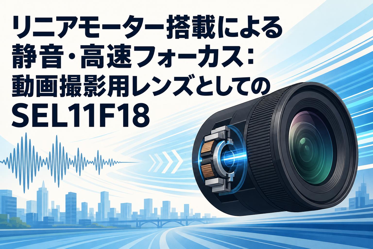 リニアモーター搭載による静音・高速フォーカス：動画撮影用レンズ