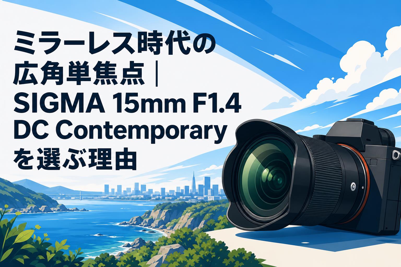 ミラーレス時代の広角単焦点｜SIGMA 15mm F1.4 DC Contemporaryを選ぶ