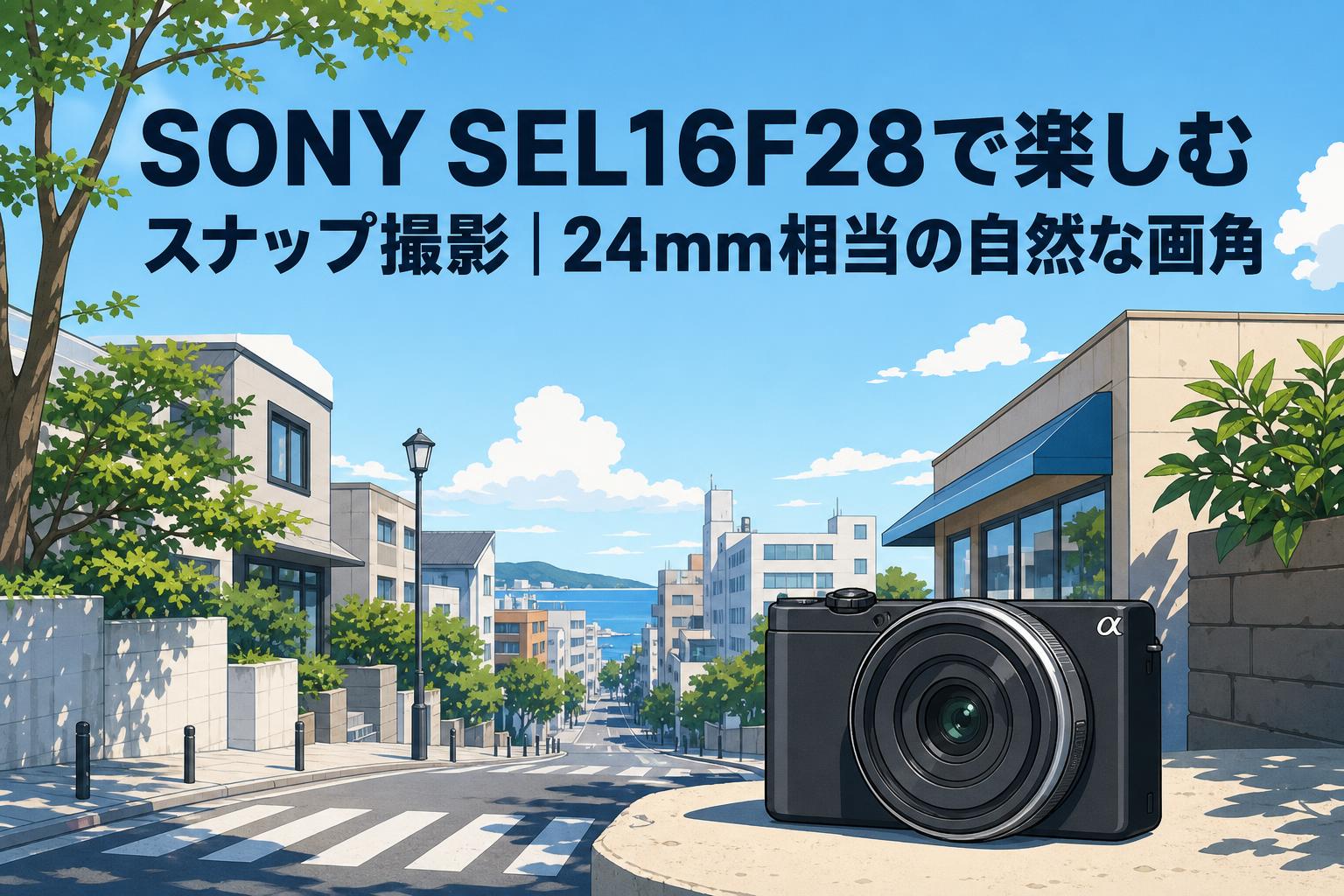 SONY SEL16F28で楽しむスナップ撮影｜24mm相当の自然な画角 | PANDA