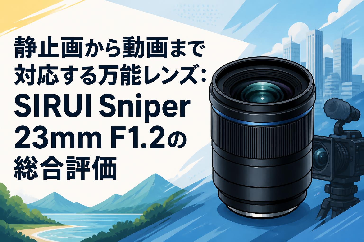 静止画から動画まで対応する万能レンズ：SIRUI Sniper 23mm F1.2の総合