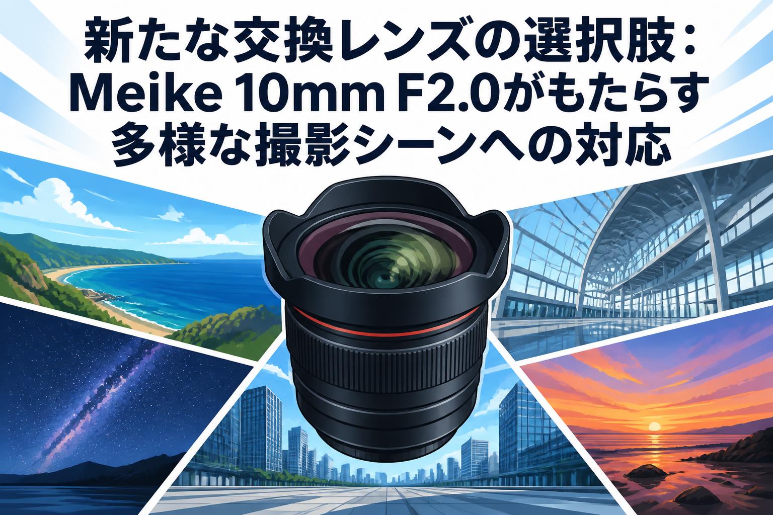 新たな交換レンズの選択肢：Meike 10mm F2.0がもたらす多様な撮影