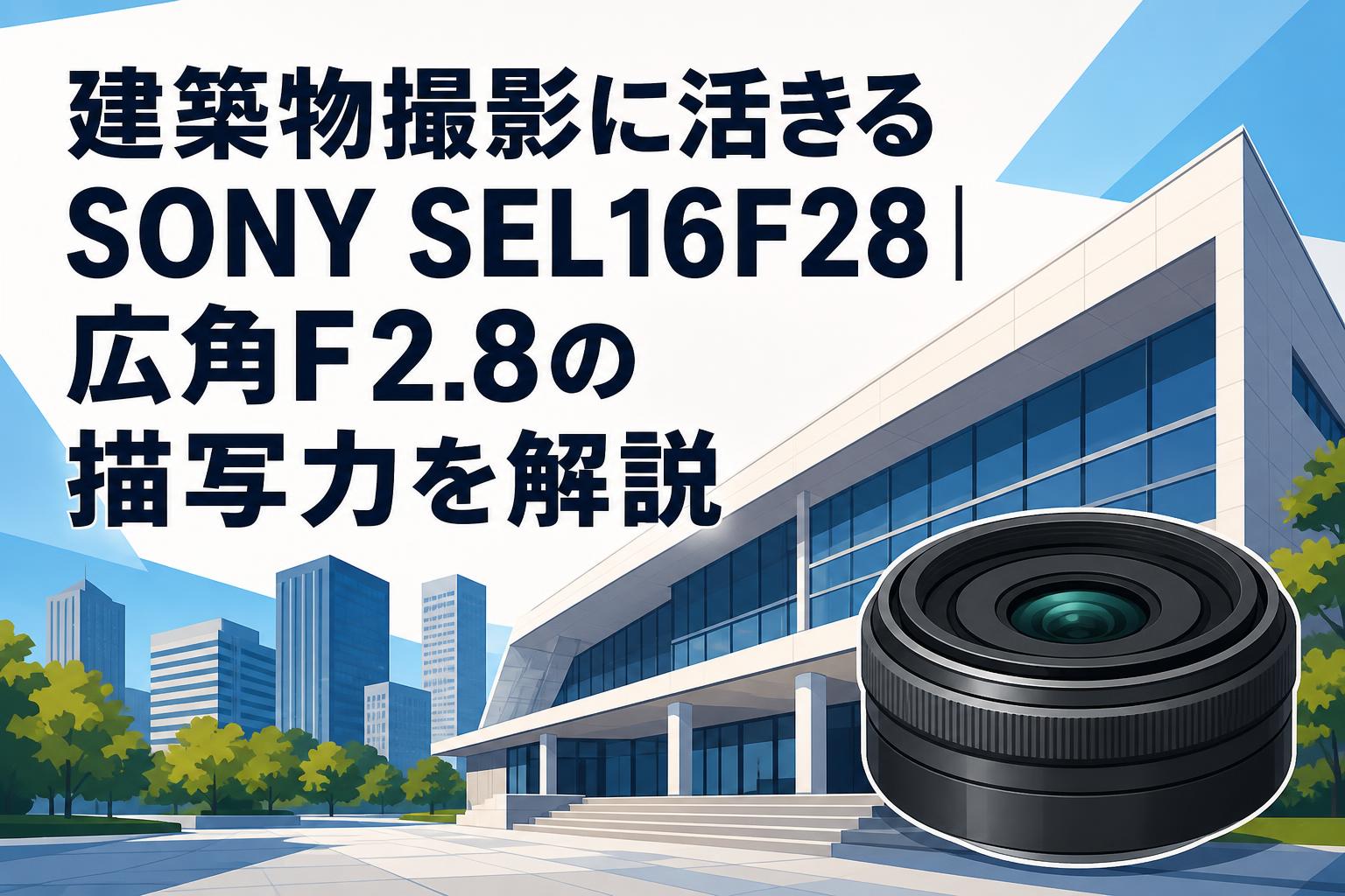 Sony SEL16F28＋VCL-ECU1 超広角セット 動作OK 建築物撮影に活きるSONY SEL16F28｜広角F2.8の描写力を解説 | PANDA