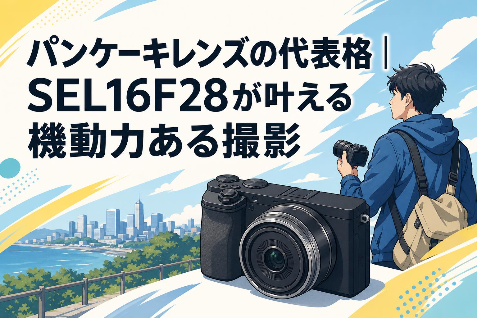 ❤SONY 単焦点 SEL16F28❤パンケーキレンズ Eマウント❤大人気❤ パンケーキレンズの代表格｜SEL16F28が叶える機動力ある撮影 | PANDA