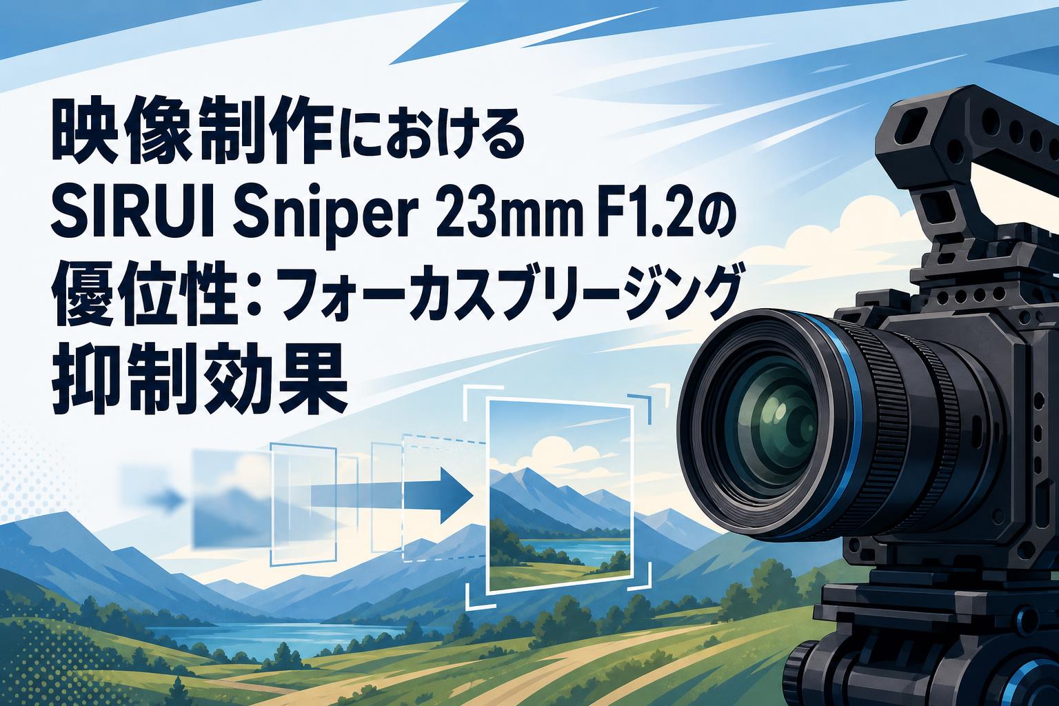 映像制作におけるSIRUI Sniper 23mm F1.2の優位性：フォーカス