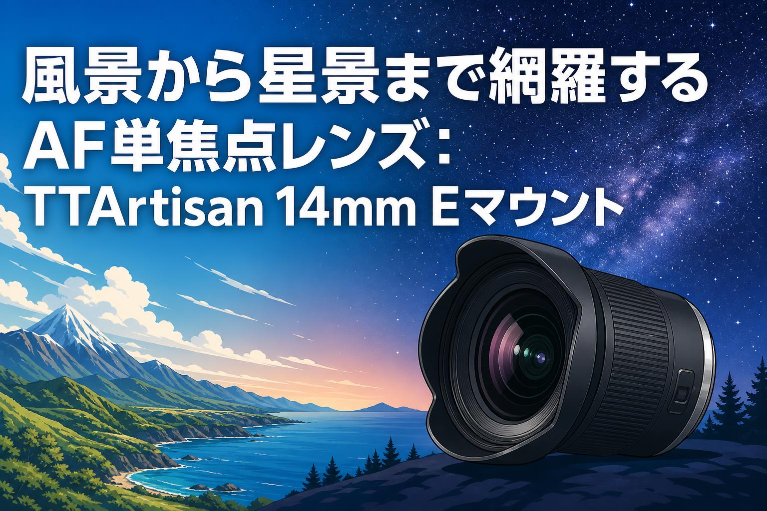 レンズ(単焦点) RT 197731 風景から星景まで網羅するAF単焦点レンズ：TTArtisan 14mm Eマウント