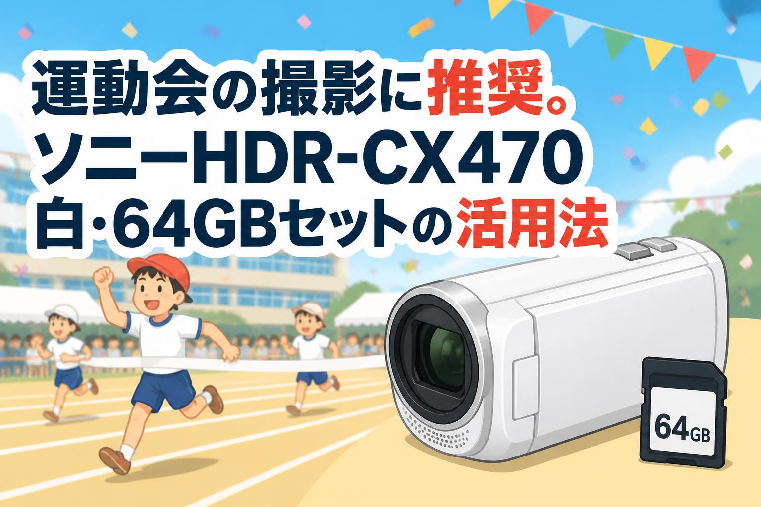 運動会の撮影に推奨。ソニーHDR-CX470白・64GBセットの活用法 | PANDA