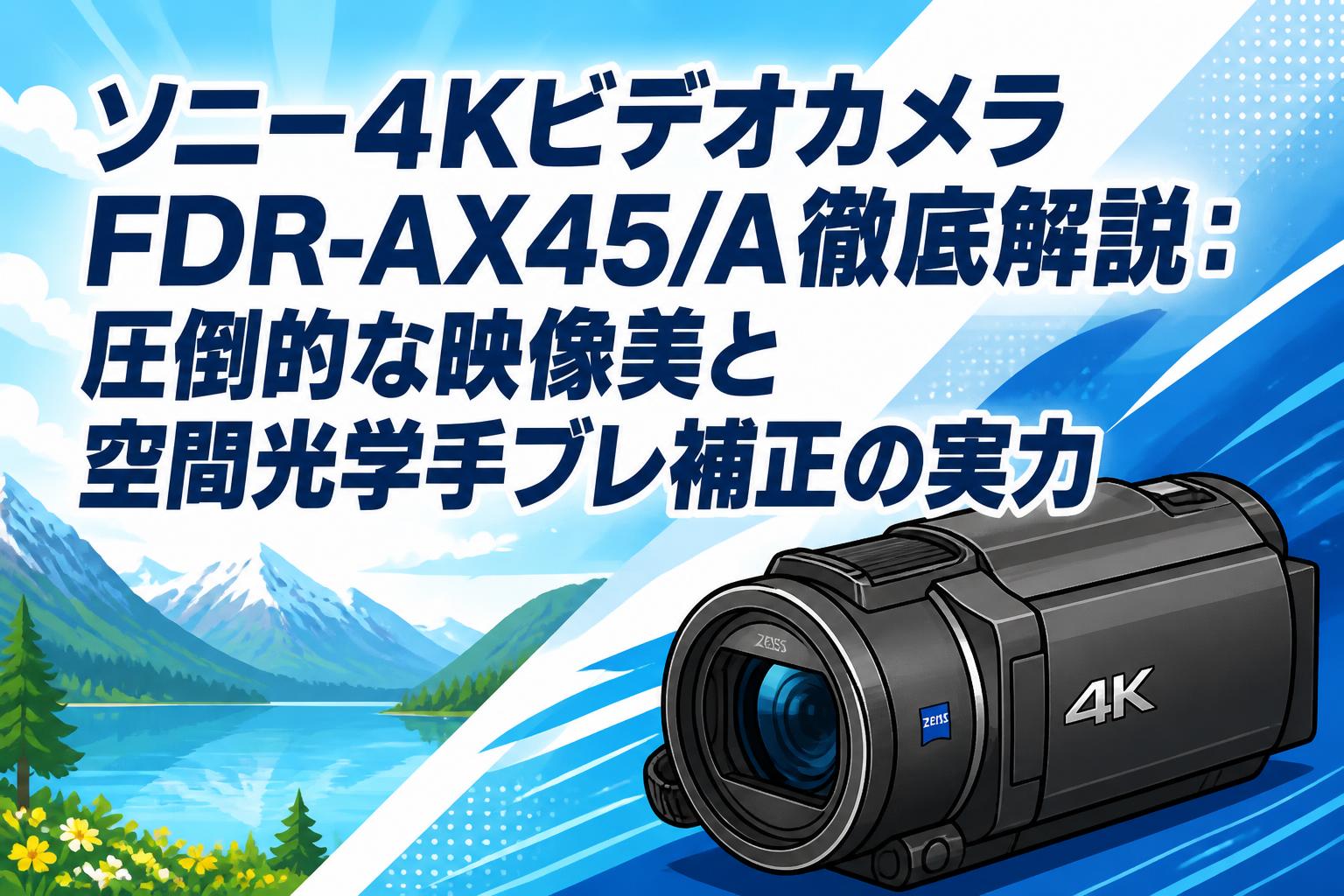 ソニー4KビデオカメラFDR-AX45/A徹底解説：圧倒的な映像美と空間光学手