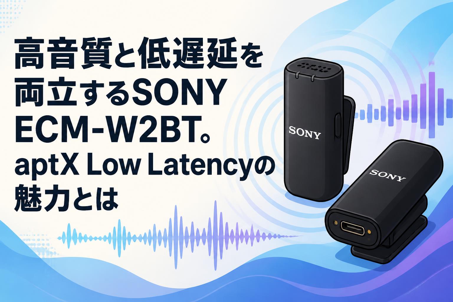 高音質と低遅延を両立するSONY ECM-W2BT。aptX Low Latencyの魅力とは