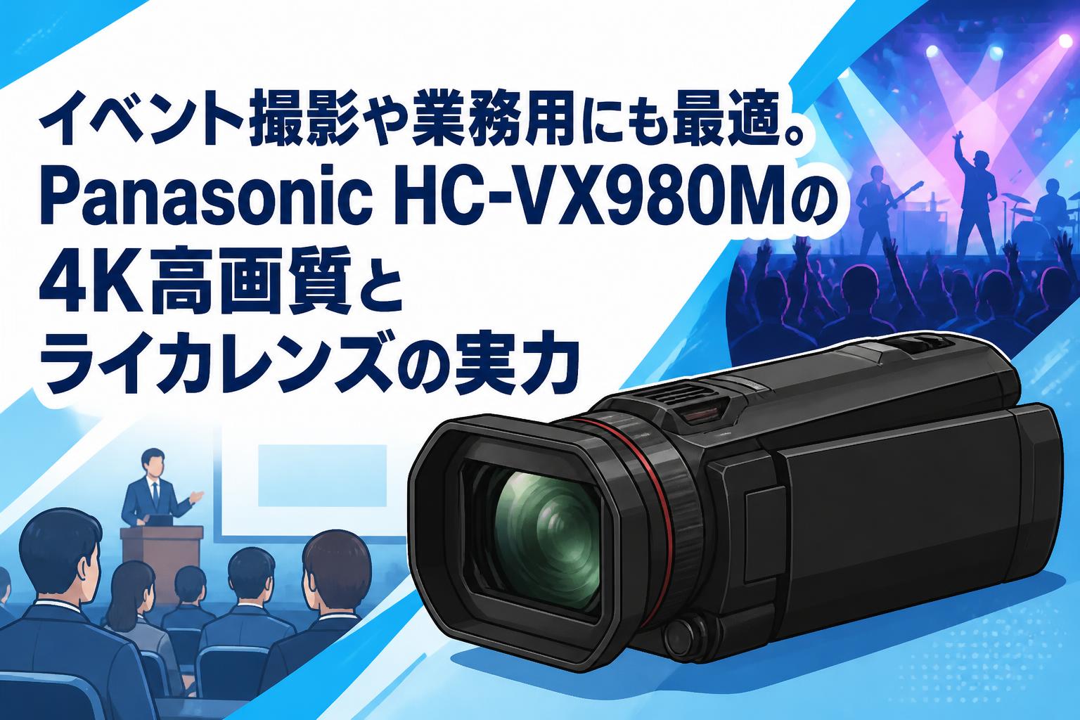 ✨極美品✨パナソニック HC-VX980M❤️驚きの高画質4K撮影♪ イベント撮影や業務用にも最適。Panasonic HC-VX980Mの4K高画質と