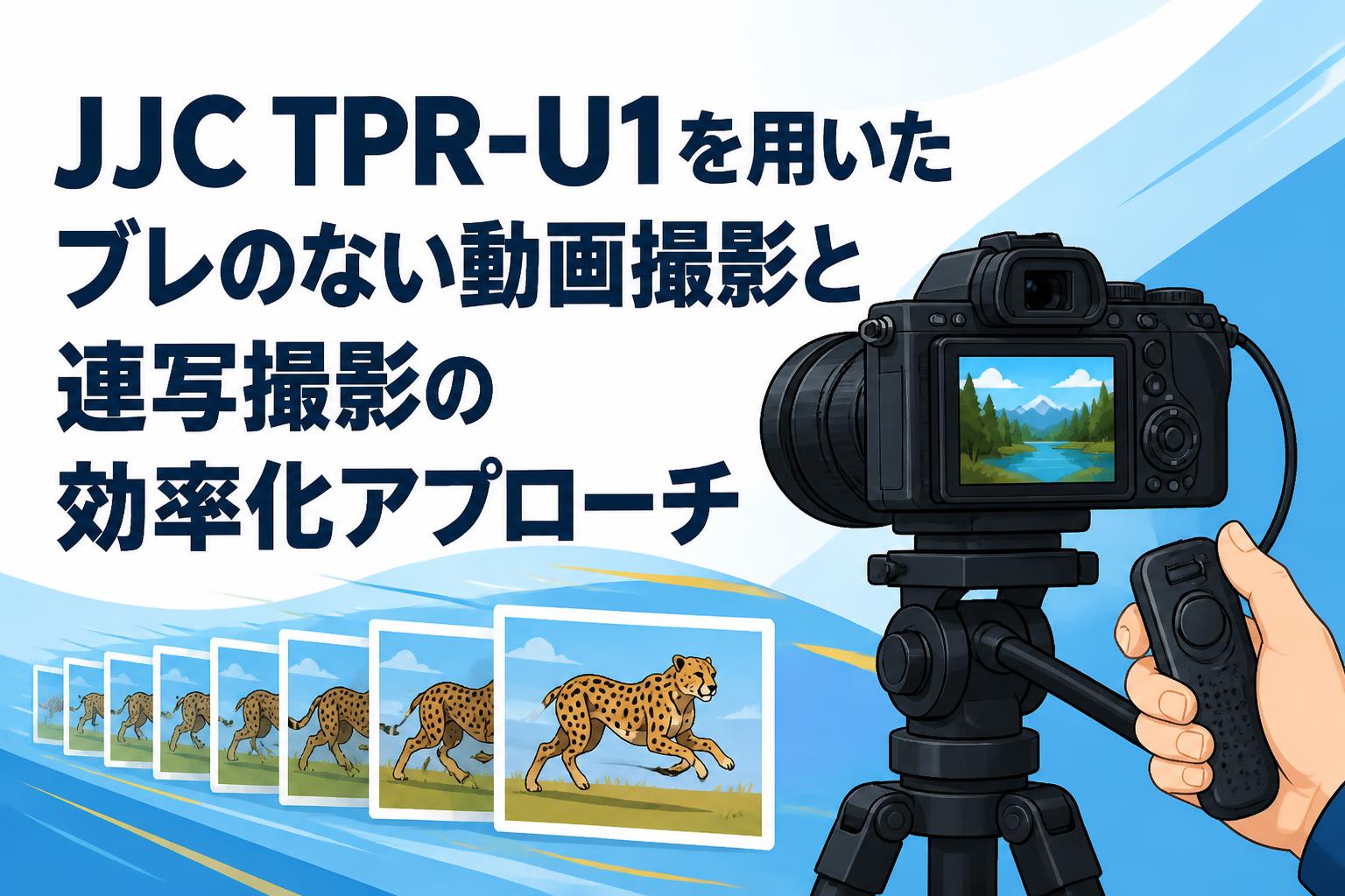 JJC TPR-U1を用いたブレのない動画撮影と連写撮影の効率化アプローチ