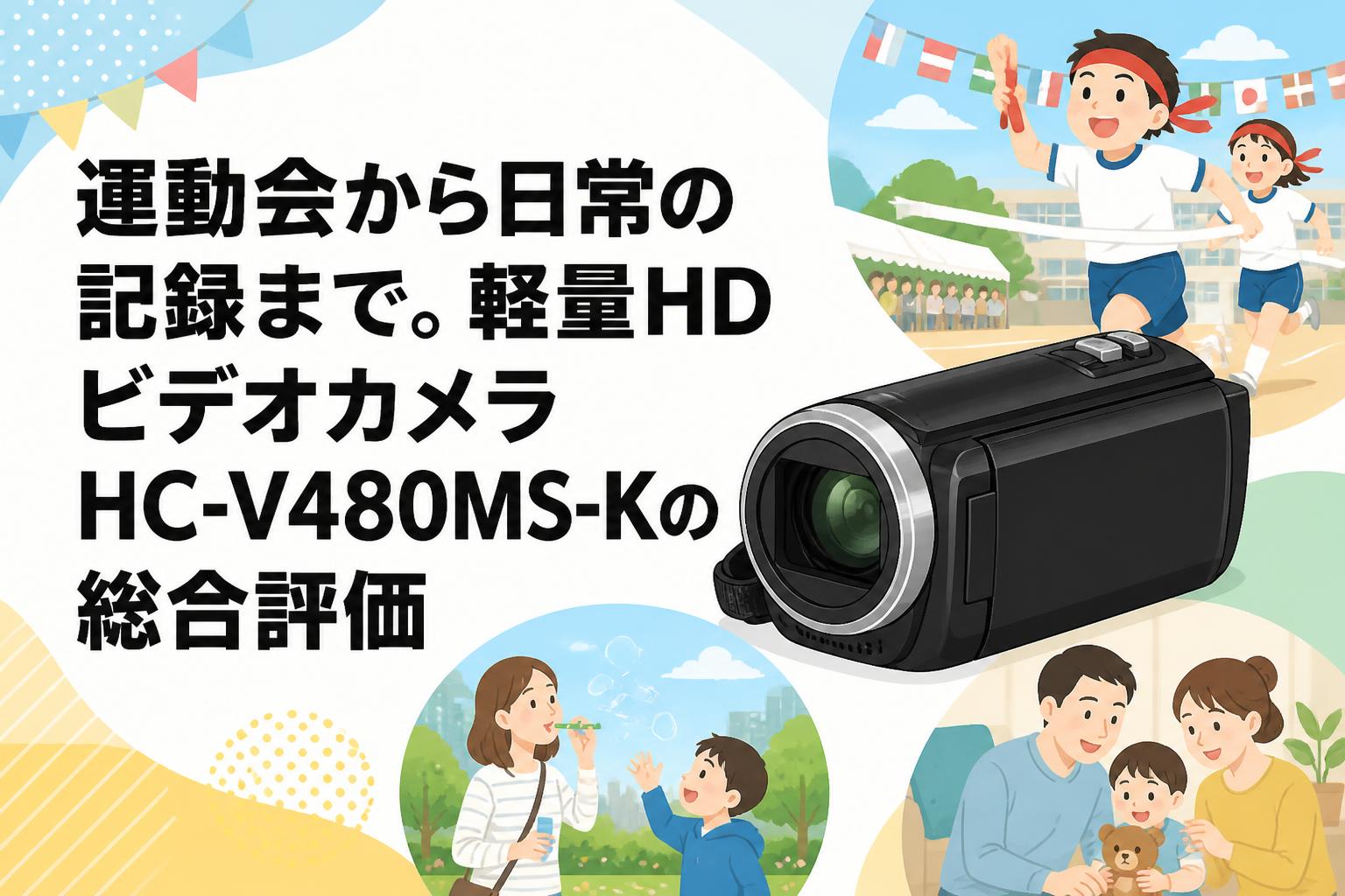 運動会から日常の記録まで。軽量HDビデオカメラHC-V480MS-Kの総合評価