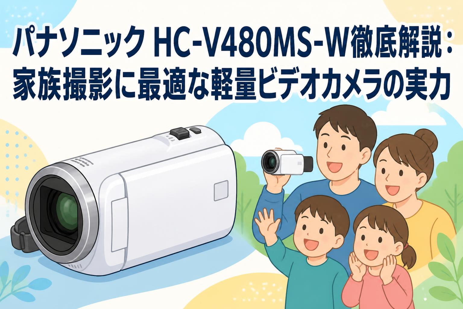 パナソニック HC-V480MS-W徹底解説：家族撮影に最適な軽量ビデオカメラ