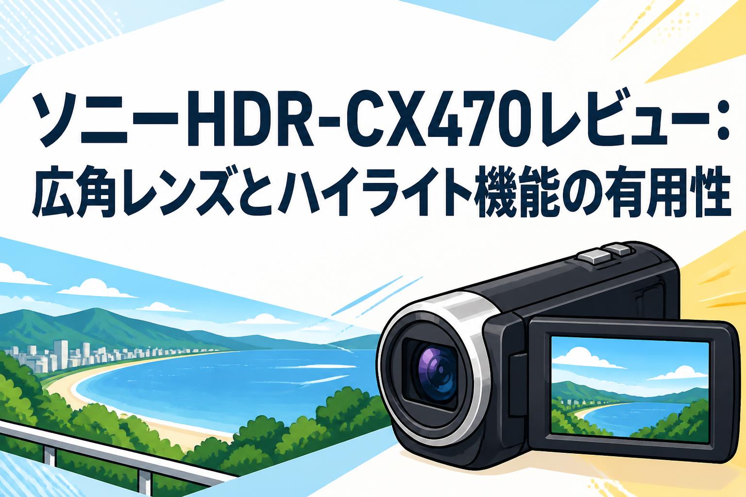 ソニーHDR-CX470レビュー：広角レンズとハイライト機能の有用性