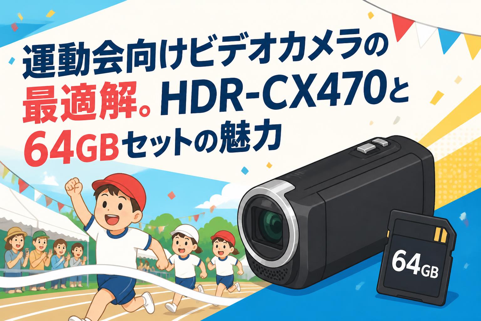 運動会向けビデオカメラの最適解。HDR-CX470と64GBセットの魅力