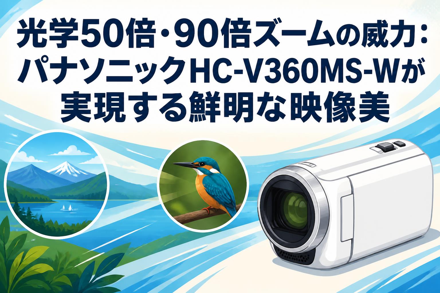 光学50倍・90倍ズームの威力：パナソニックHC-V360MS-Wが実現する鮮明