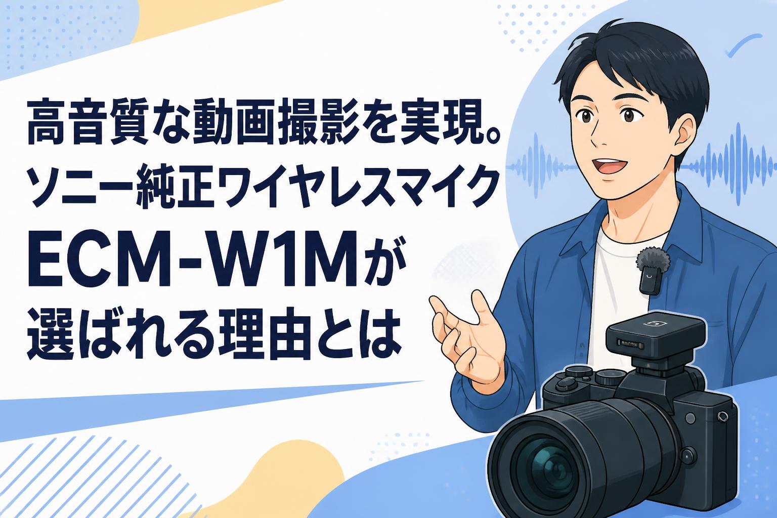 高音質な動画撮影を実現。ソニー純正ワイヤレスマイクECM-W1Mが選ば