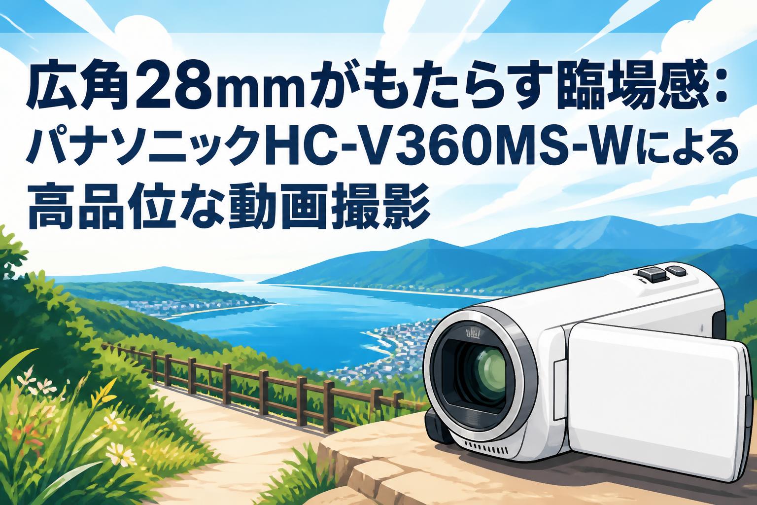 広角28mmがもたらす臨場感：パナソニックHC-V360MS-Wによる高品位な