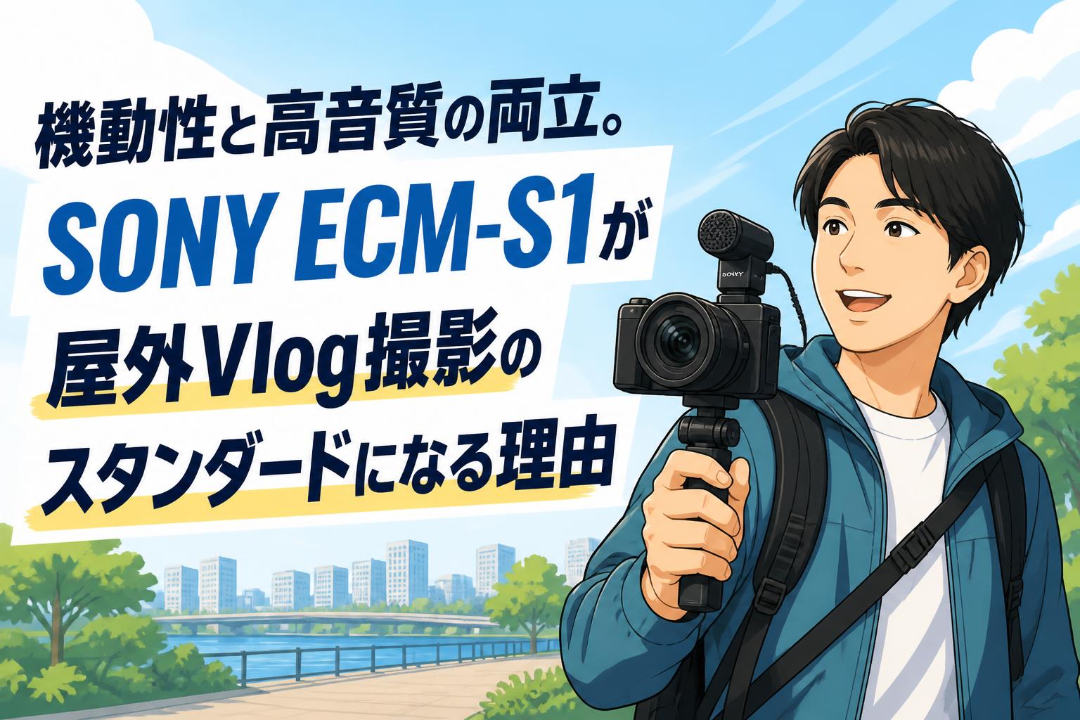 機動性と高音質の両立。SONY ECM-S1が屋外Vlog撮影のスタンダードに