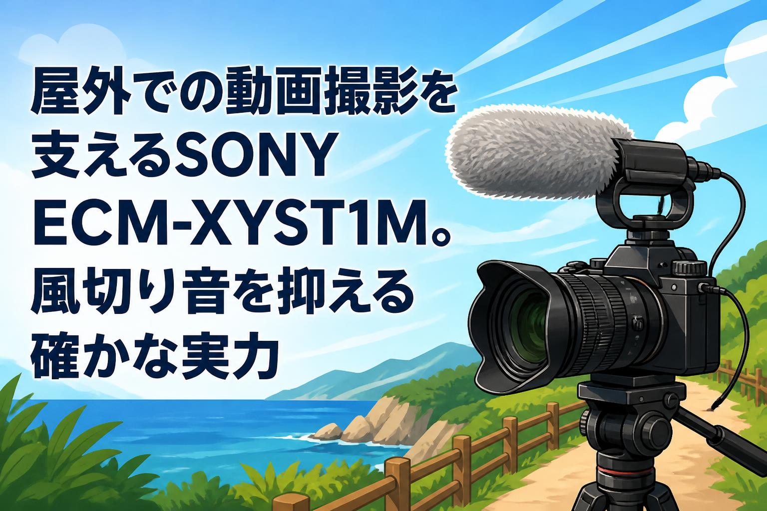 屋外での動画撮影を支えるSONY ECM-XYST1M。風切り音を抑える確かな