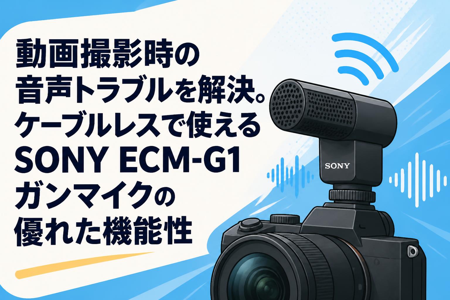 SONY　放送用ビデオマイク　テレビ局　ENGカメラ　完全動作品 動画撮影時の音声トラブルを解決。ケーブルレスで使えるSONY ECM-G1