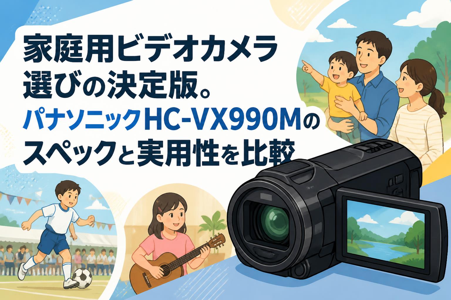 家庭用ビデオカメラ選びの決定版。パナソニックHC-VX990Mのスペックと