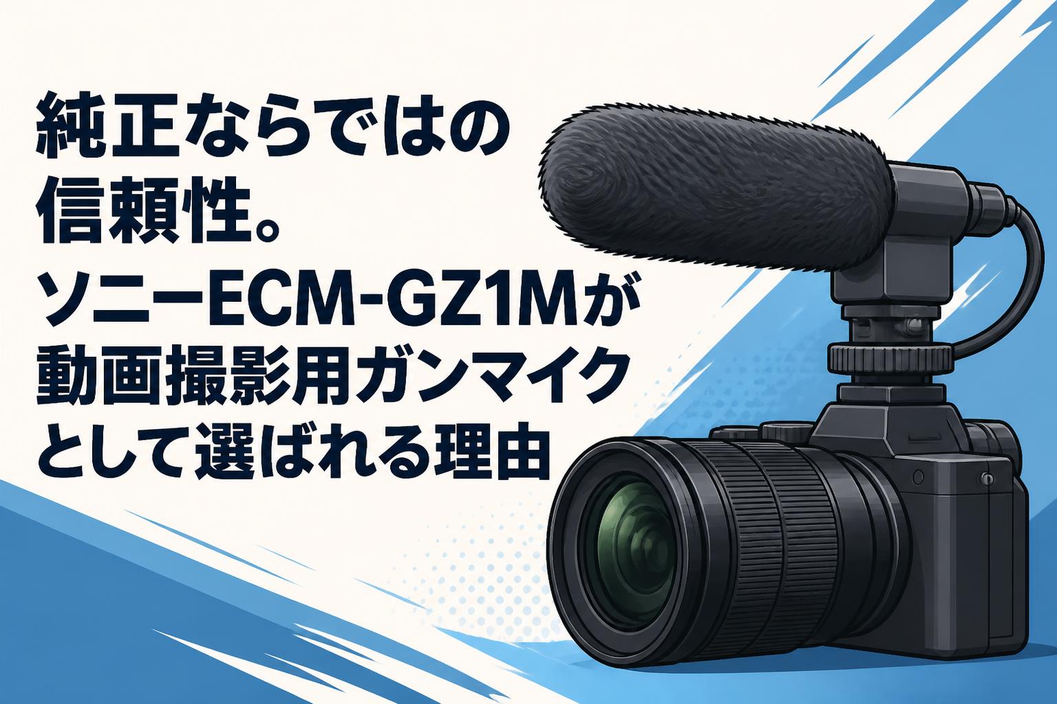 純正ならではの信頼性。ソニーECM-GZ1Mが動画撮影用ガンマイクとして