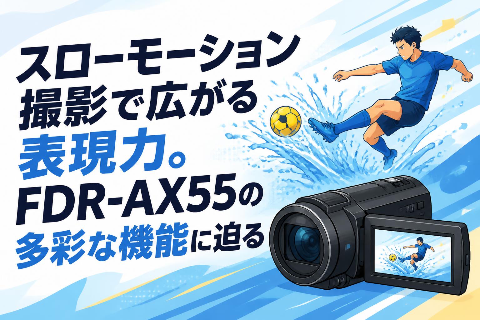 スローモーション撮影で広がる表現力。FDR-AX55の多彩な機能に迫る