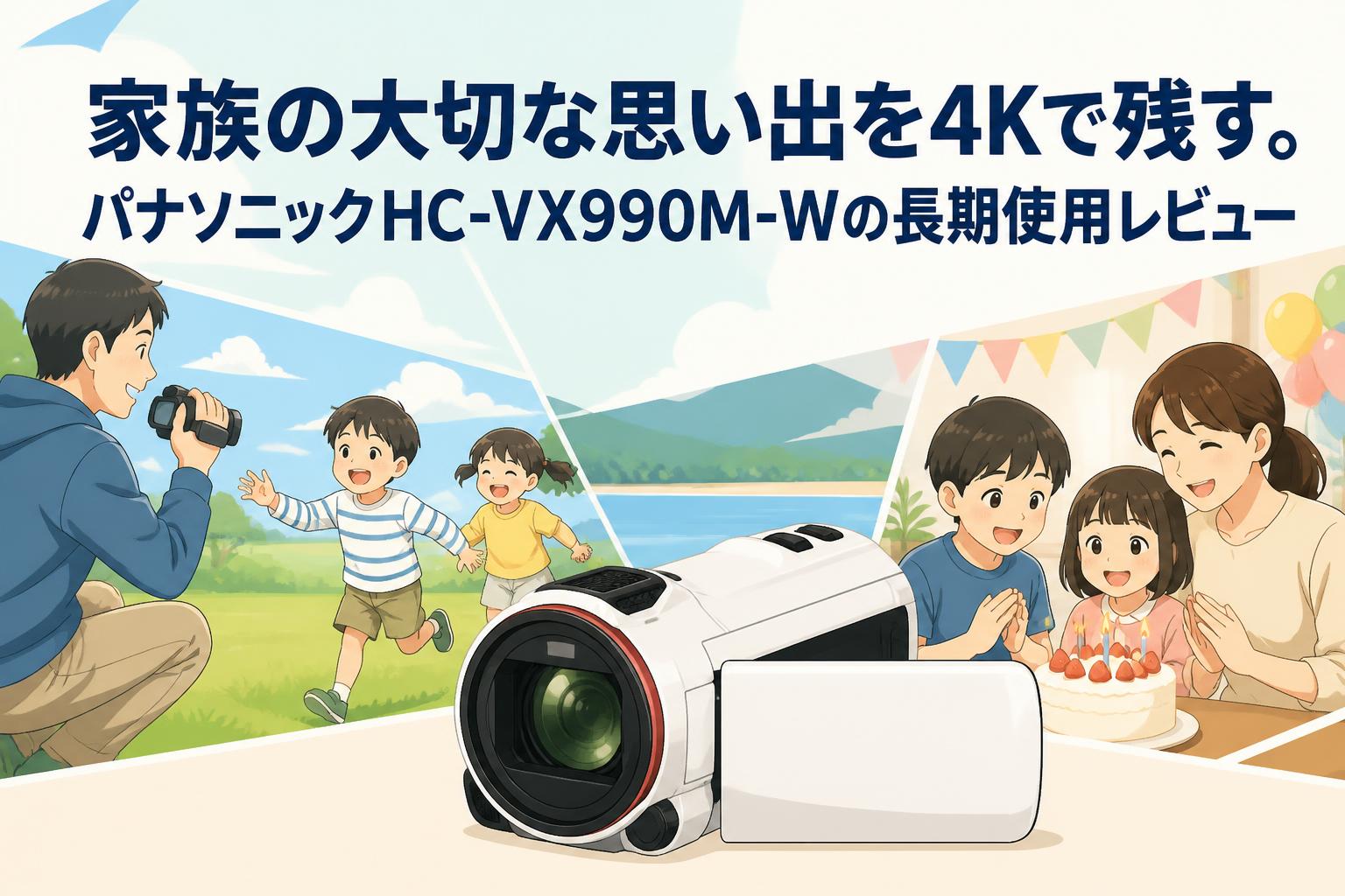 家族の大切な思い出を4Kで残す。パナソニックHC-VX990M-Wの長期使用