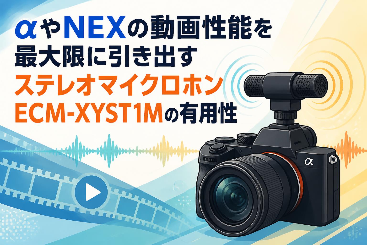 αやNEXの動画性能を最大限に引き出すステレオマイクロホンECM-XYST1Mの