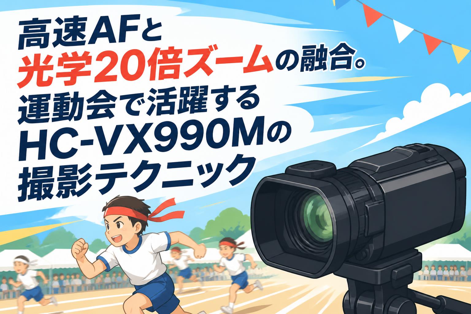 高速AFと光学20倍ズームの融合。運動会で活躍するHC-VX990Mの撮影