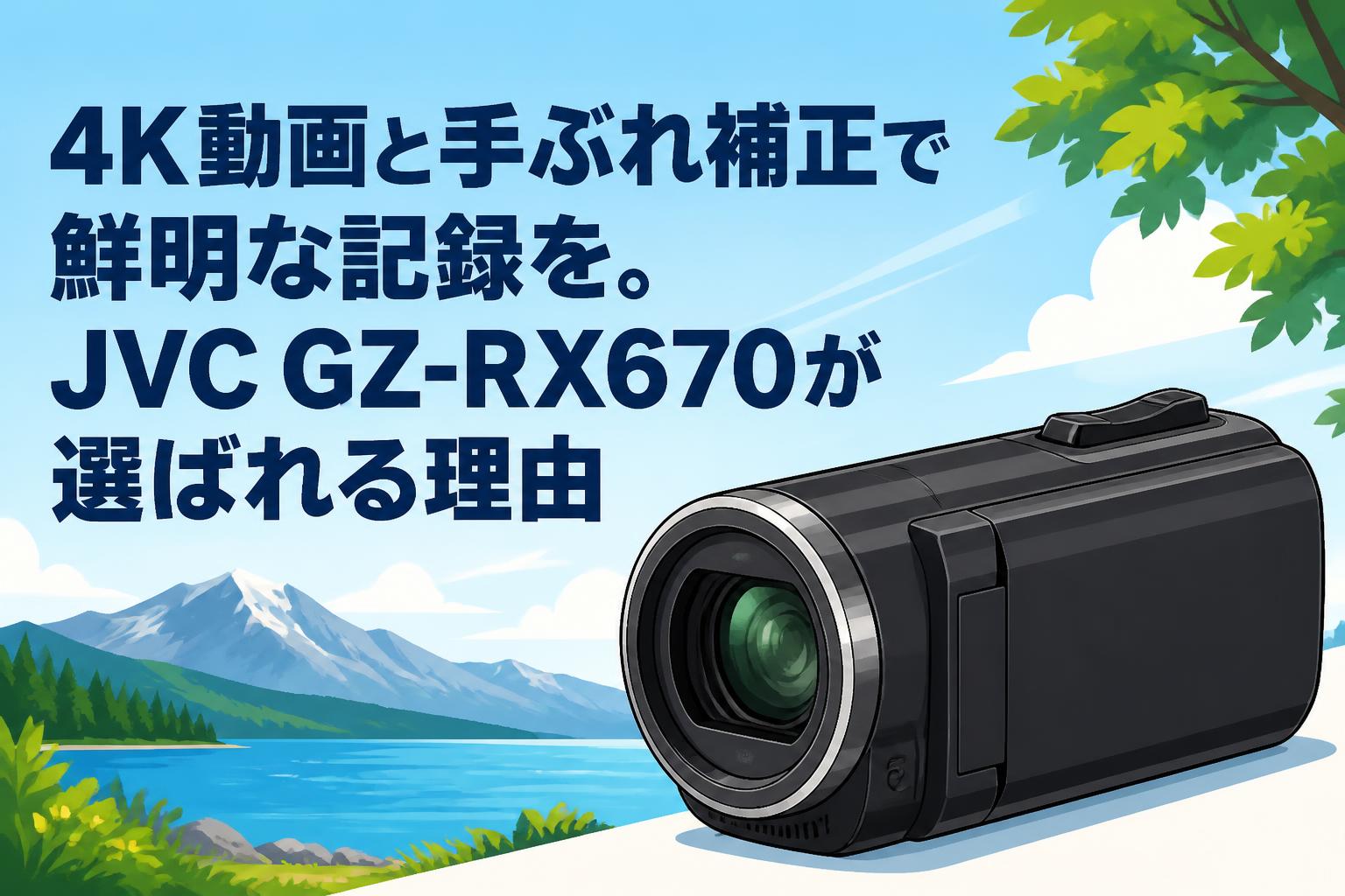 4K動画と手ぶれ補正で鮮明な記録を。JVC GZ-RX670が選ばれる理由