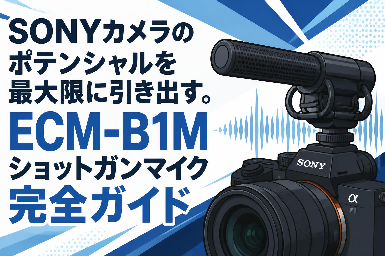 SONYカメラのポテンシャルを最大限に引き出す。ECM-B1Mショット