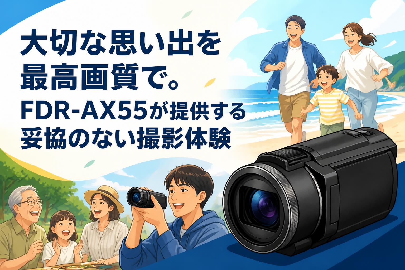 大切な思い出を最高画質で。FDR-AX55が提供する妥協のない撮影体験